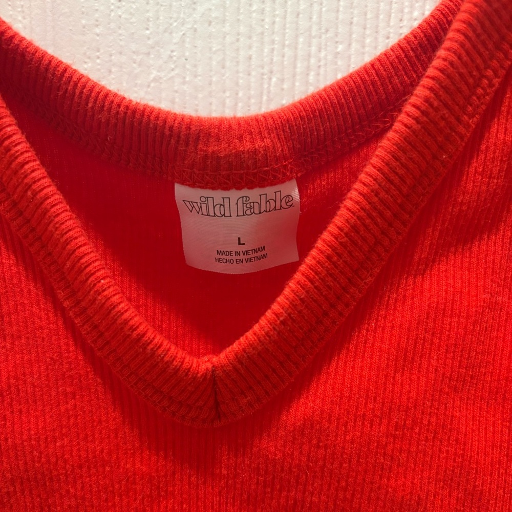 Red Crop Top - Picture 2 of 4